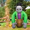 8Ft Tall Halloween Inflatable Frankenstein Inflatable Yard Decoration with Build-in LEDs (green)